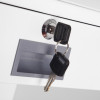 phoenix combi 2501 electronic lock with internal drawer keys inserted into the lock cylinder