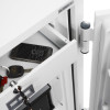 phoenix combi 2501 electronic lock showing an internal drawer open with keys and a mobile phone inside