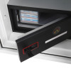 phoenix combi 2501 fingerprint lock showing the internal door open with storage inside visible