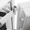 phoenix combi 2501 key lock showing internal drawer open with visible hinges and part of the lock mechanism