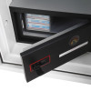phoenix combi 2501 key lock internal door open showing the inside storage compartment and lock mechanism