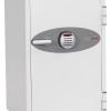 Front view of the phoenix combi 2502 electronic lock showing keypad and handle on a grey panel