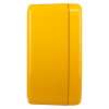 Side view of a yellow polycarbonate outdoor defibrillator cabinet lock heating unit