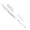 Parts of an easichange pen shown separated and open on a white background