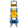 evac chair 1000h shown from the front with frame extended and yellow seat and backrest visible