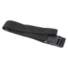Close up of the strap for the evac chair 500h mk5 evacuation chair showing the black buckle and webbing material