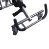 Close up of the handles and wheels on the evac chair 700h ibex transeat evacuation chair