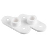 Two white sigma smart shield external cable reed contacts flush mounted components on a white background