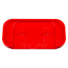 red plastic plate 