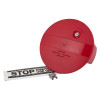 smart shield standard showing contents including a red circular device with keys and a white emergency stop label