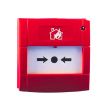 front view of the EDA C5000 manual call point for the Zerio Wireless fire alarm panel