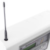 Antenna attached to the zerio plus 8 zone control panel shown from above and to the side