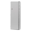 Side view of the zerio plus 8 zone control panel showing the hinge and cover panel