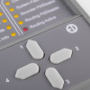 Close up of the zerio plus 8 zone control panel showing numbered buttons and indicator lights