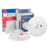 ei mains powered with ei168rc radio interlink showing alarm base and boxes with product packaging visible