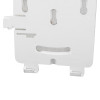 bottom view of the ei150 series smoke alarm replacement base showing slots and connectors