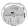 Back view of the 10yr carbon monoxide alarm long life lithium battery showing mounting and label information