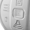Button marked test and hush on a 10yr carbon monoxide alarm long life lithium battery device