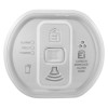 Front view of a 10yr carbon monoxide alarm long life lithium battery with buttons and indicator lights visible