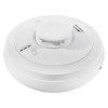 angled view of aico mains powered heat alarm self charging 10yr battery backup in white plastic casing