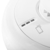 Close up of indicators on aico mains powered heat alarm self charging 10yr battery backup
