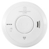 Front view of aico mains powered carbon monoxide alarm radio interlinked self charging 10yr battery backup unit