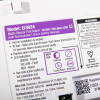 Close-up of the label on the aico mains powered combined smoke heat alarm radio interlinked self charging 10yr battery backup