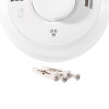 Contents of aico combined mains powered combined heat carbon monoxide alarm including screws and wall plugs