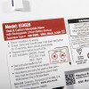 Label on aico combined mains powered combined heat carbon monoxide alarm showing model and usage instructions