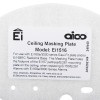 Label showing model Ei1516 ceiling masking plate with usage details from Ei516 masking plate new smoke heat alarm installations