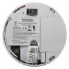 Back view of aico heat alarm radio interlinked 10yr battery showing labels and battery compartment details