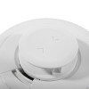 Closeup of the aico heat alarm radio interlinked 10yr battery showing the white plastic casing and sensor details