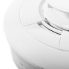 Close up of the sounder on the aico heat alarm radio interlinked 10yr battery in white plastic housing