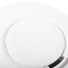 Close-up detail of the white optical smoke alarm 10yr longlife showing test and hush buttons on the surface