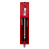 Back view of the kingpin panic bolt red showing the internal mechanism and red metal casing