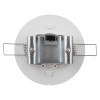 3w non maintained emergency downlight shown from the back with metal clips and electrical connector visible