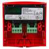 rear view of hochiki esp manual call point with isolator flush surface mounting showing internal wiring and labels
