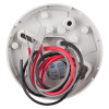 Back view of the hochiki esp ip67 weatherproof heat detector showing wiring and internal components
