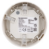 back view of the hochiki esp combined optical smoke heat multi sensor detector showing label and wiring terminals