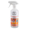 Bottle of envirograf 321 fire retardent spray special shown from the front with spray nozzle visible
