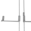 Group of exidor 284 double door panic bar set with two bolts hold back device shown from the front