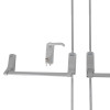 exidor 284 double door panic bar set shown with two vertical bolts and a lever operated handle with keys