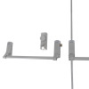 exidor 285 double door panic bar set with latch bolt and knob access device shown as a group of hardware parts