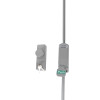 exidor 293 single door push pad bolt knob operated access device shown as a group of components including knob and push pad