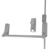 exidor 294 single door panic bar bolt hold back device with knob and keys shown in a group view on white background