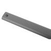Close-up of the grey bar from the exidor 296 single door panic showing smooth surface and rounded end with hole