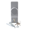 exidor outside access device knob with keys and fixing screws shown together on a white background