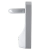 Side view of the exidor outside access device lever in silver colour showing the lever and main body
