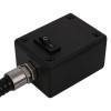 exidor 9870 electro hydraulic door closer silver radius control box with switch and cable attachment