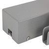 Close-up of the end of the exidor 9870 electro hydraulic door closer in silver with a square shape
